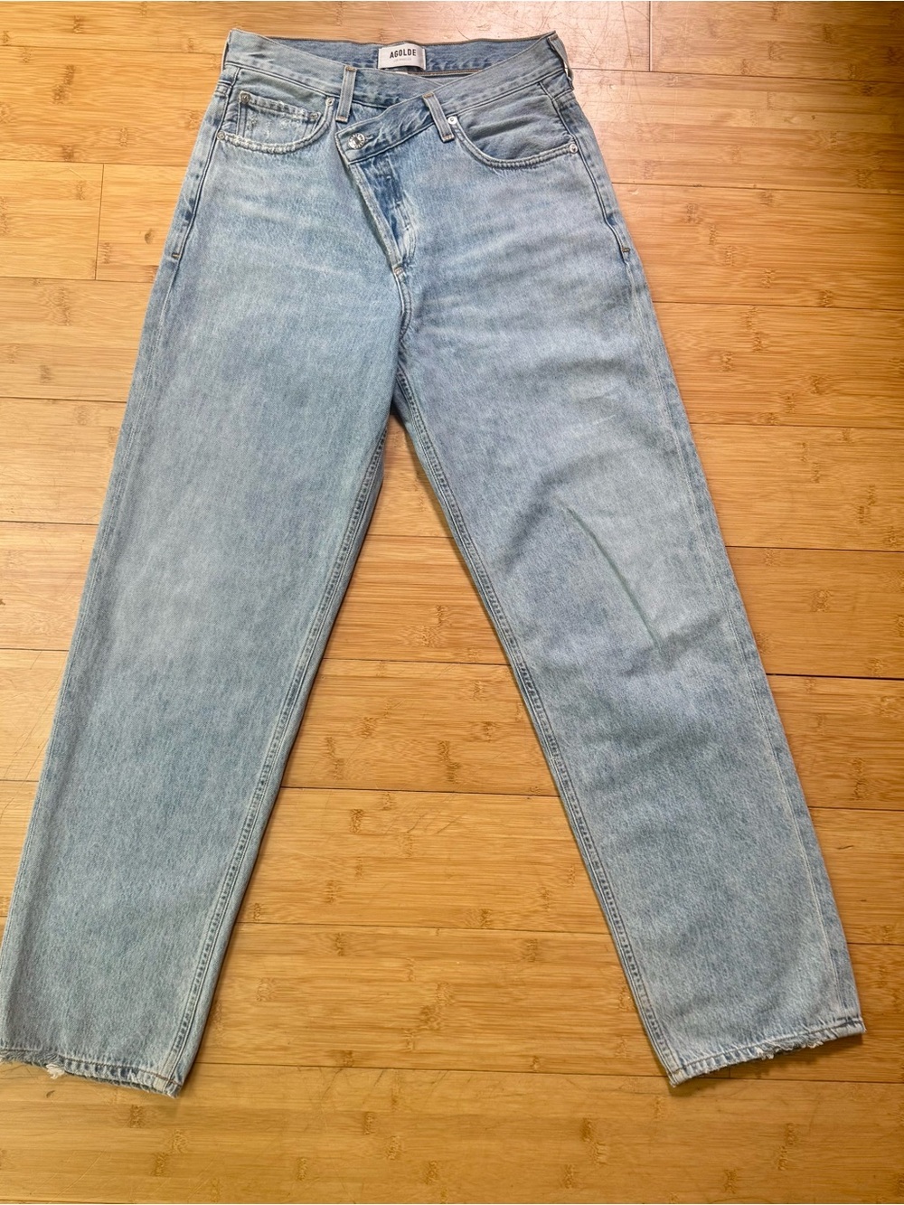 AGOLDE criss cross upsized jean in suburbia size 25 - Picture 4 of 9